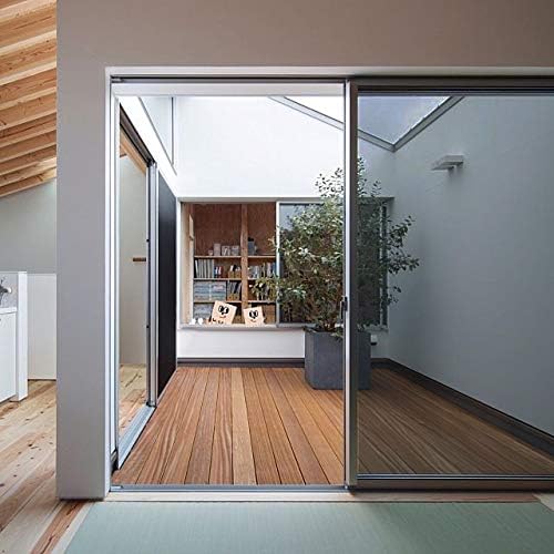 HIDBEA One Way Window Privacy Film, Black Silver, 35.4 x 393.7 Inch