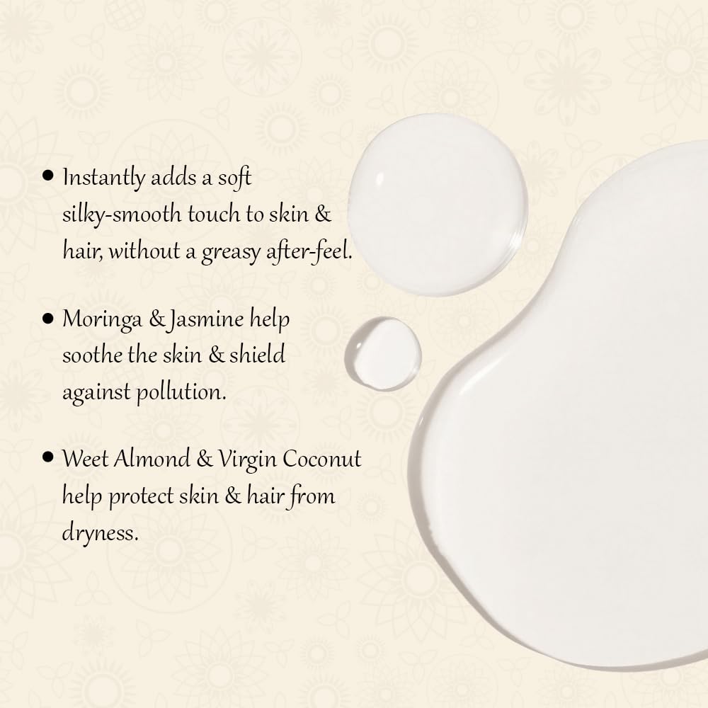 SPA CEYLON Wonder Oil Night Jasmine, Enriching Moisturizing Body Oil with Ayurvedic Herbs for Skin & Hair Vitality, Vegan & Organic, Non-Greasy,100 ml