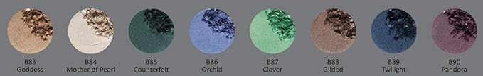 Pure Ziva Pandora Purple Plum Dark Shimmering Eggplant Pressed Powder Single Vegan Eyeshadow; Talc, Paraben & Cruelty Free
