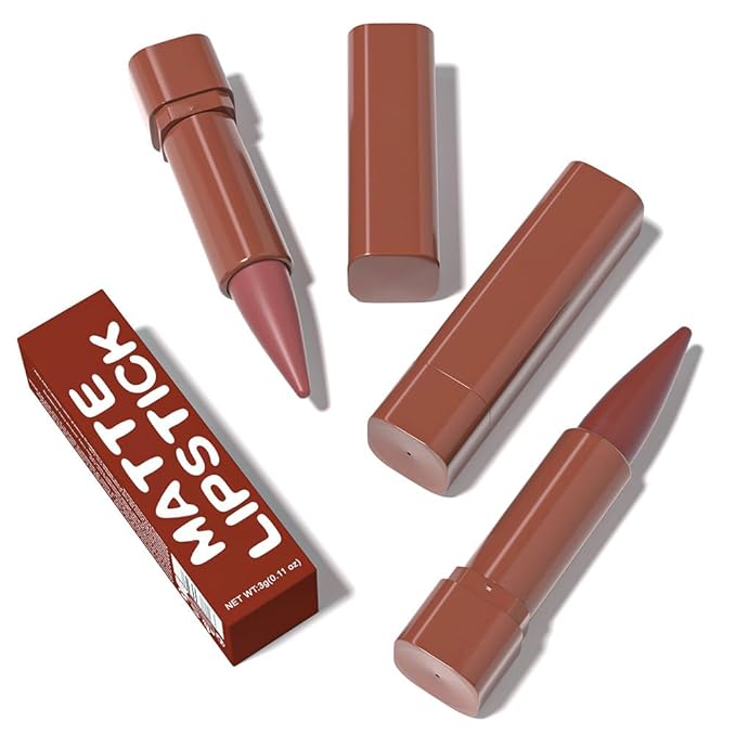 BINGBRUSH Lip Liner Pencil Set, Matte Lipstick Set, Cone Tip Line&Fill,2pcs