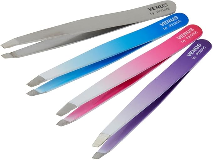 Venus by Regine Slant Tweezers for Eyebrows & Facial Hair