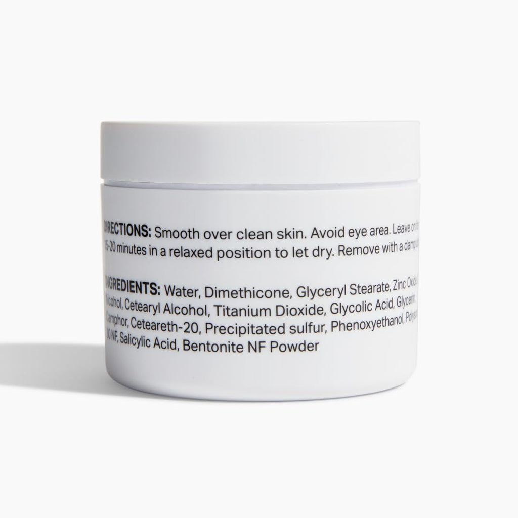 Y’OUR Purifying Detox Face Mask: Blackhead, Whitehead & Pore Remover; Anti-Acne & Pimple Care; Cleansing & Exfoliating; With Salicylic Acid & Bentonite Clay Mud Mask