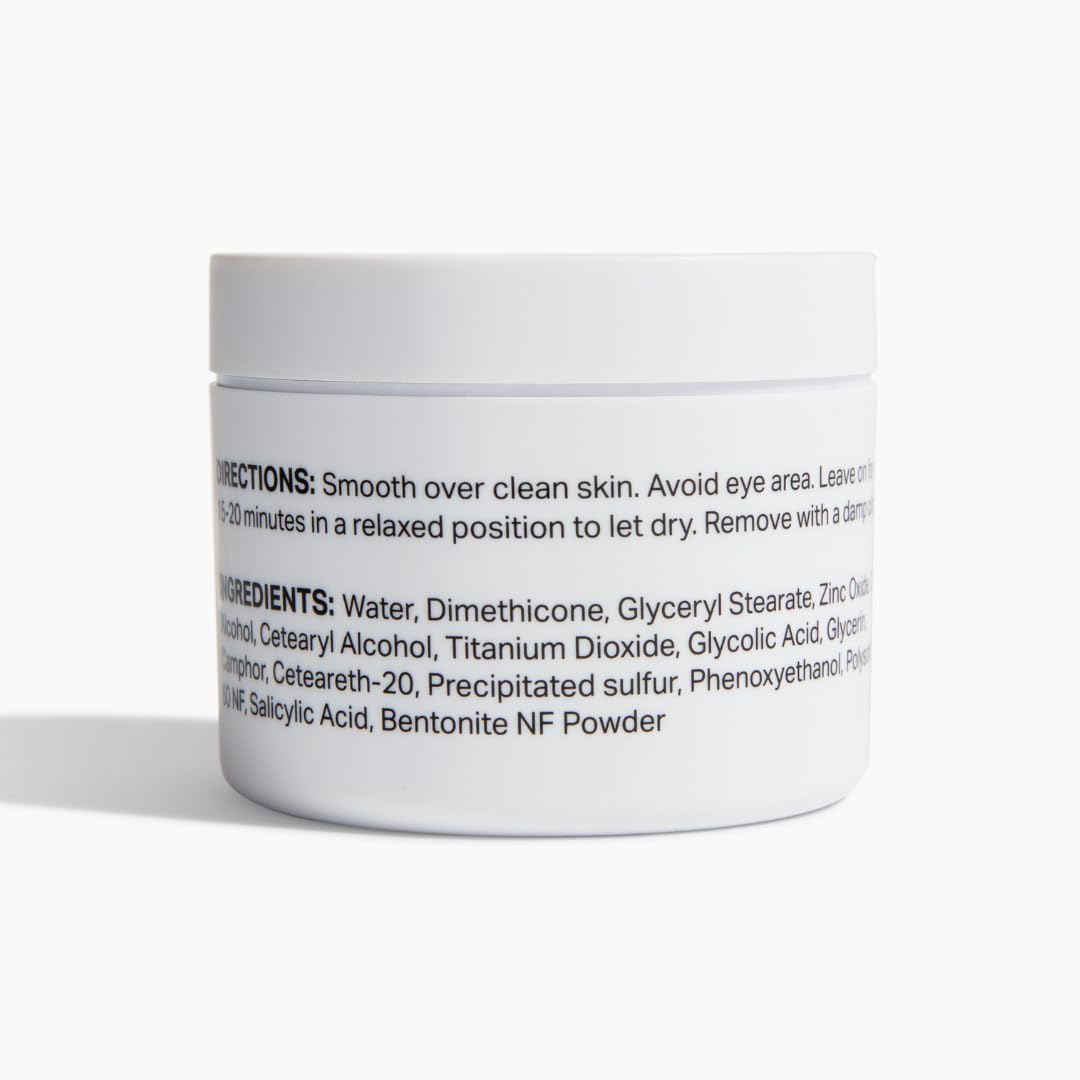 Y’OUR Purifying Detox Face Mask: Blackhead, Whitehead & Pore Remover; Anti-Acne & Pimple Care; Cleansing & Exfoliating; With Salicylic Acid & Bentonite Clay Mud Mask