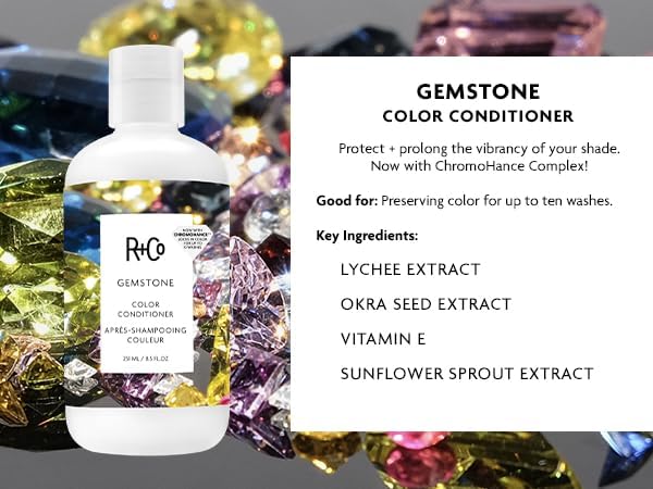R+Co Gemstone Color Shampoo and Conditioner Set, 8.5 oz (Pack of 2)