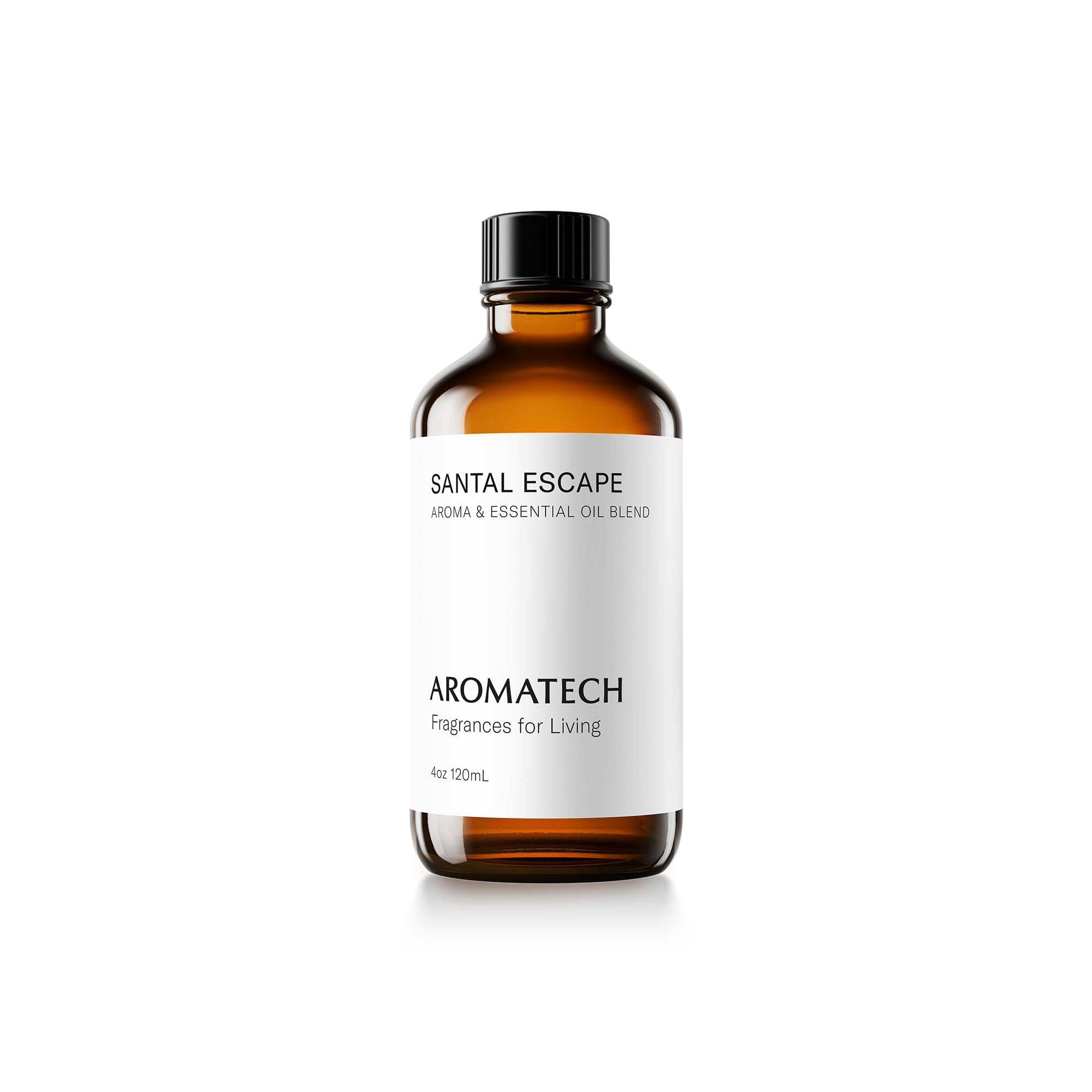 AromaTech Santal Escape Aroma Essential Oil Blend: Luxury Hotel Inspired Aromatherapy with Amber, Vanilla, Cedar & Sandalwood for Ultrasonic Diffusers & Nebulizers (4 Fl Oz (Pack of 1))