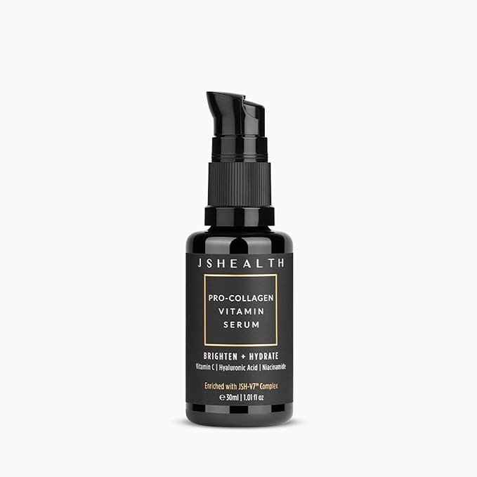 JSHealth Vitamin C Serum for Face. 9% Stable Vitamin C with Hyaluronic Acid, Niacinamide. Brightening, Anti-Aging. Dermatologist Tested. Vegan (1.01 fl oz)