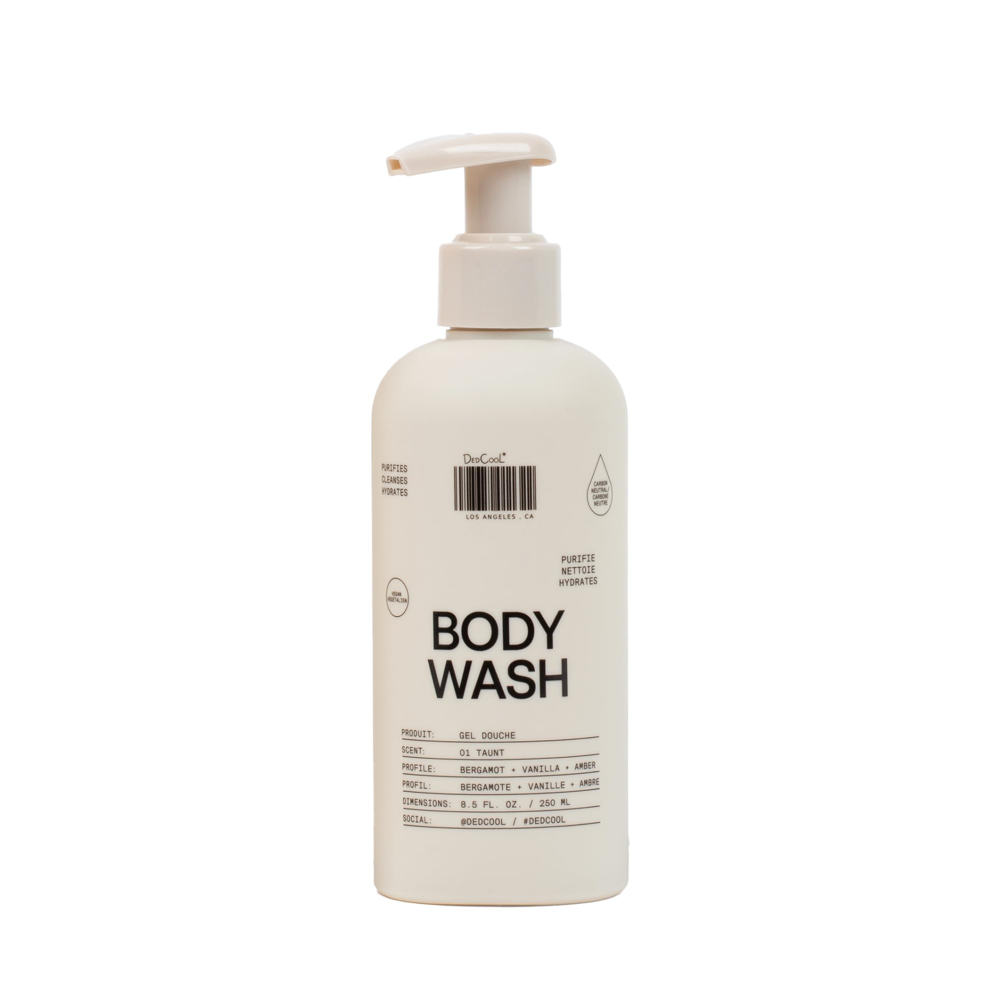 DedCool, Body Wash, 01 Taunt, Shea Butter & Snow Mushroom, 8.5 fl oz