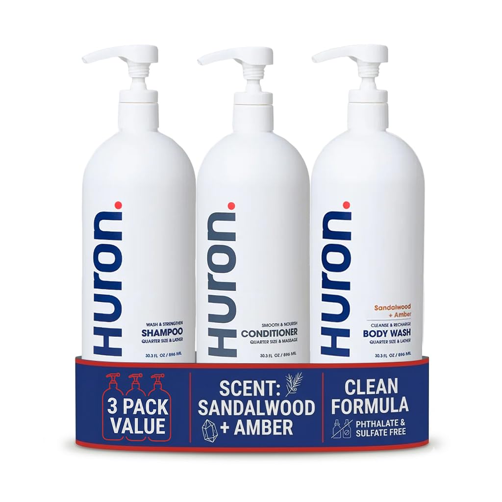 Huron Shampoo + Conditioner for All Hair Types; 2-pack (11.4 oz)