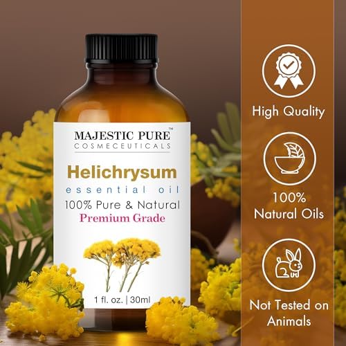 Majestic Pure Helichrysum Essential Oil for Diffuser - 1 fl oz