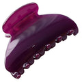 Prettyou Handmade Celluloid Acetate French Design Barrettes Tortoise Shell Claws Hair Claw Luxury Fashion Accessories Hair Clip for Women (grape purple)