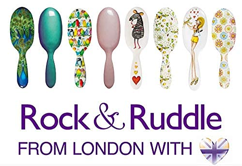 Rock & Ruddle Wide Tooth Comb | Perfect for Detangling Wet Hair and Applying Hair Color - Flamingos