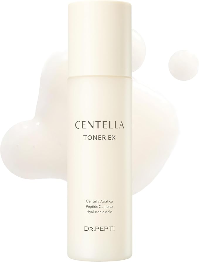 DR.PEPTI Centella Milky Serum Toner, 8-Form Hyaluronic Acid, 6.09 oz