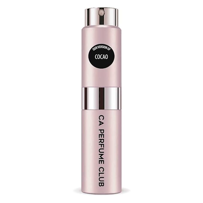 CA Perfume Impression of Cacao Chanova for Women Chypre Fruity Scent Long Lasting Perfumes for Women Eau De Parfum Travel Size Refillable Atomizer Spray 0.27 Fl Oz 8ml