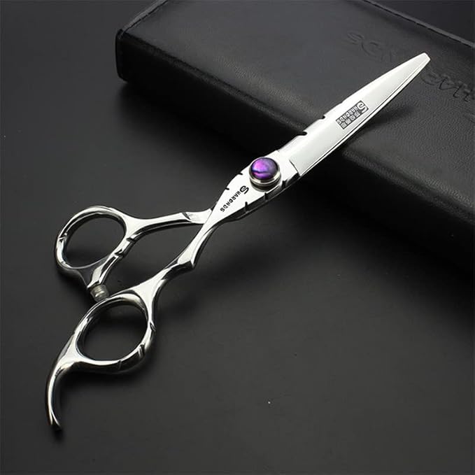 SHARONDS 6 Inch High Hardness Stainless Steel Hair Scissors (6 inch 2pc-B)