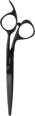 Fromm Professional Dare 5.75" 1-Piece Precision Slide & Point Hair Cutting Shears in Matte Black Japanese Steel Scissors with Semi-Convex Blade for Expert Salon Stylists