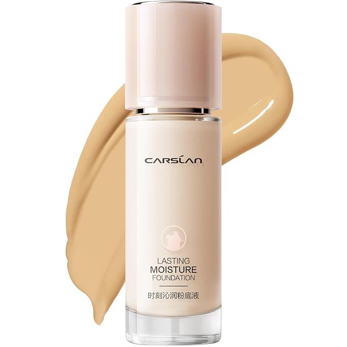 CARSLAN Lasting Moisture Foundation for Medium Coverage with Dewy Wear, N01
