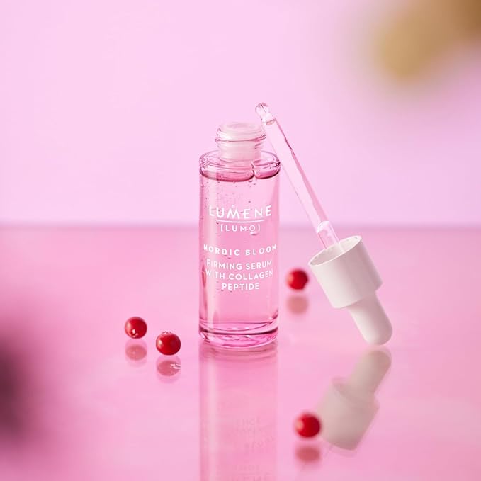 Lumene Vegan Collagen Firming Peptide Face Serum Hyaluronic Acid 1 fl oz