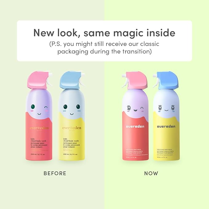 Evereden Kids Cloud Foam Body Wash, Dermatologist-Tested, Juicy Citrus