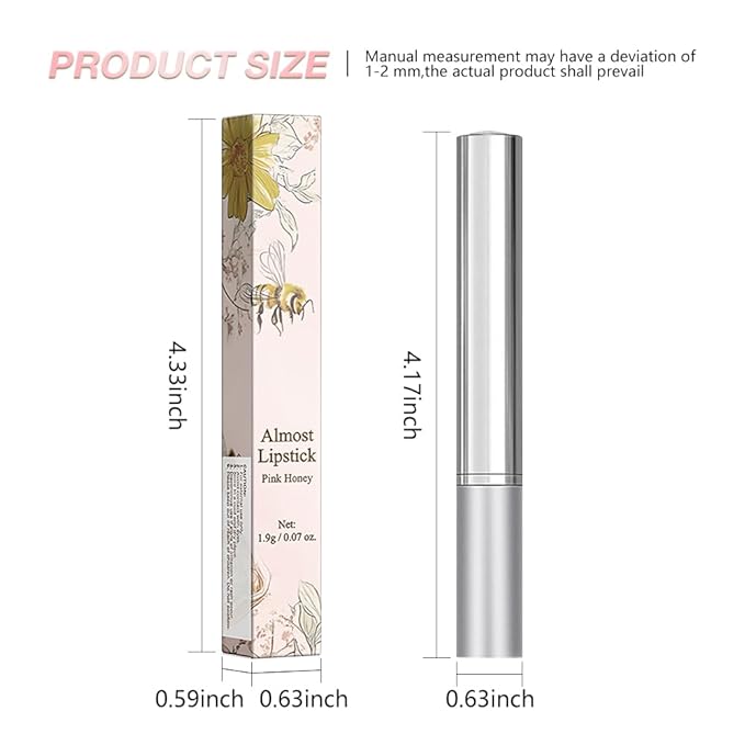 FeiCuiYun Pink Honey Tinted Lip Balm Lip Gloss Lipstick, Sheer Hydrating Lip Gloss Tint, Moisturizing Lip Color for All Skin Tones, Nourishing Lip Balm with a Hint of Natural Black Cherry