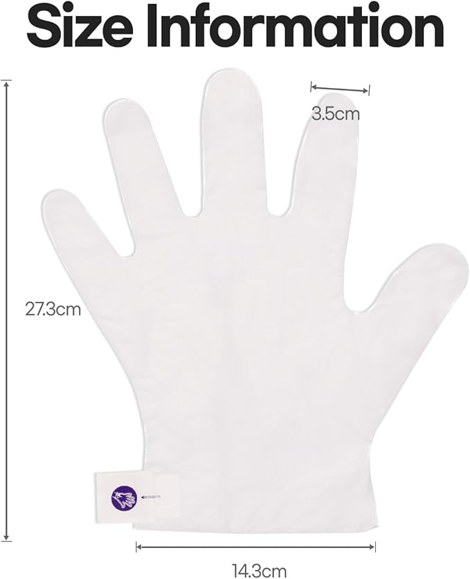 Epielle Moisturizing Hand Mask 6 Pairs, Soften with Sunflower Seed Oil & Vitamin E, Deep Moisturizing Gloves for Dry, Cracked Hands, Self Care Gifts for Women, Spa Kit