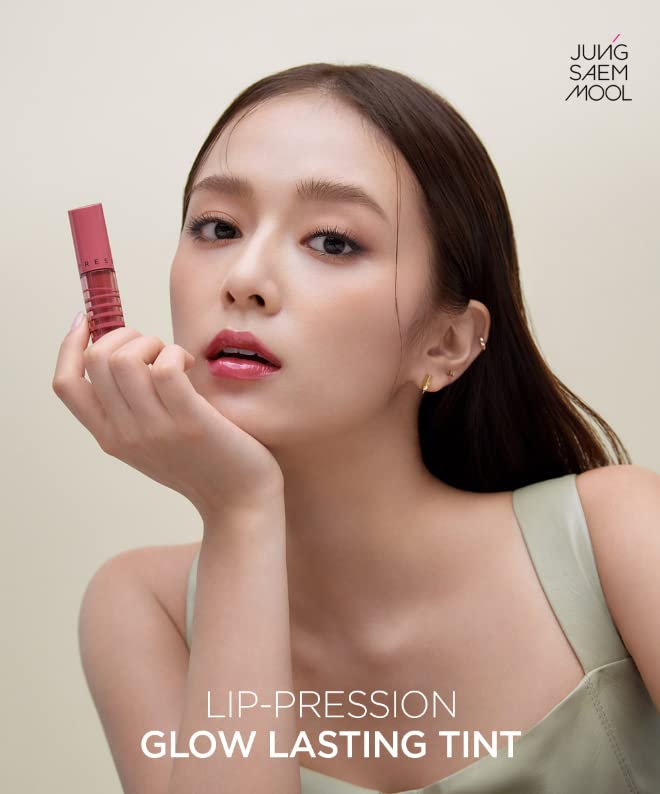 JUNG SAEM MOOL Glow Lasting Tint | Glossy Finish Korean Makeup (0.14 fl oz, More Deep Plum)