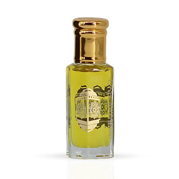 INTENSE OUD Platinum Sand Long Lasting Arabian Perfume Oils for Women 12ML (0.40 OZ) Fragrance Oil with Peach, Amber & Creamy Vanilla - Concentrated Perfume Oil & Valentines Day Gift With Black Box