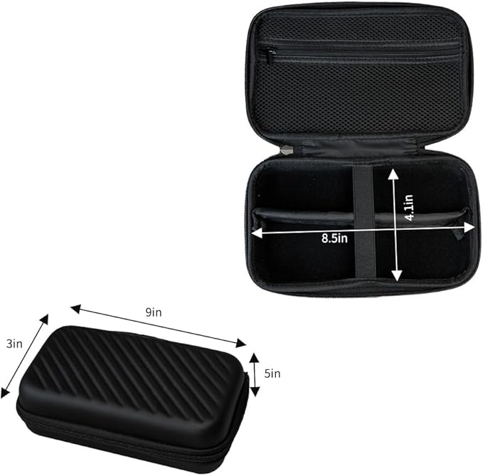 Janebert Hard Travel Case for Hair Clippers, Hair Cutting Barber Supplies Holder, Trimmer Organizer Storage Bag for Ufree/Hatteker/Oneisal/Wahl 5Star/Andis Men Razor Guard Grooming Kits (Black)
