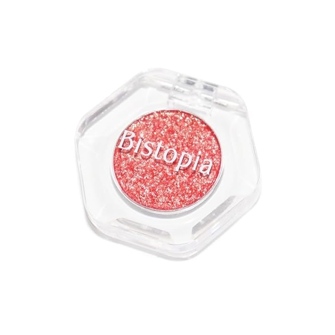 Bistopia Holographic Glitter Single Eyeshadow, Pearlescent Shimmer Metallic Cream Powder Eye Makeup, Blendable Long Lasting Waterproof, Multi-Use Face Highlighter, 2g (Monarch)