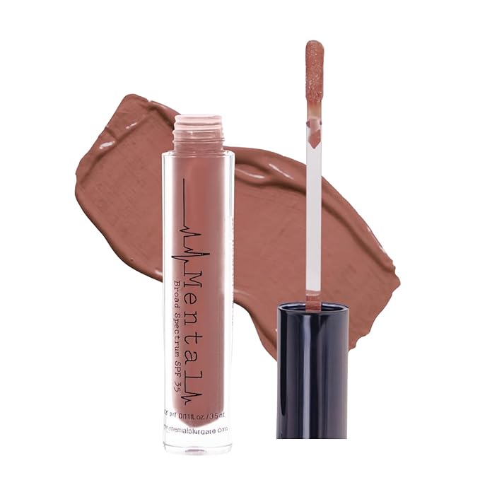 Mental Skincare Brown Tinted Lip gloss for Beach & Summer