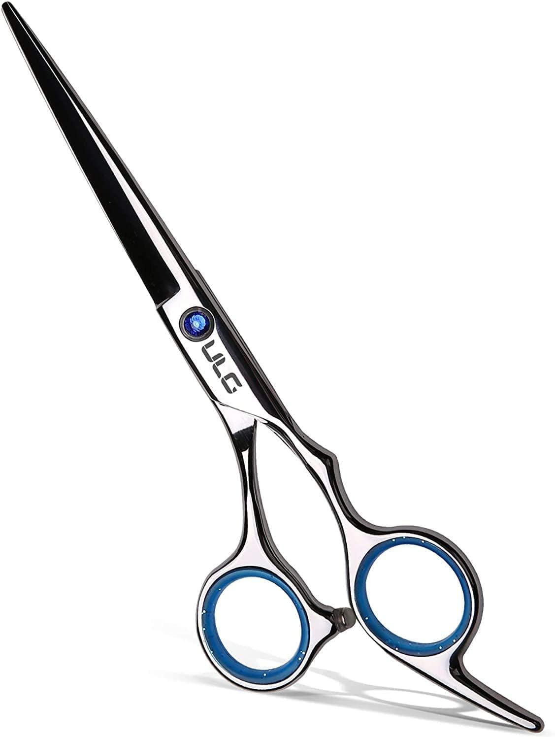 Hair Cutting Scissors, ULG Hair Shears 6.5 inch Hairdressing Hair Scissor, Salon Razor Edge Hair Cutting Shears, Japanese Stainless Steel Haircut Scissors with Detachable Finger Gold
