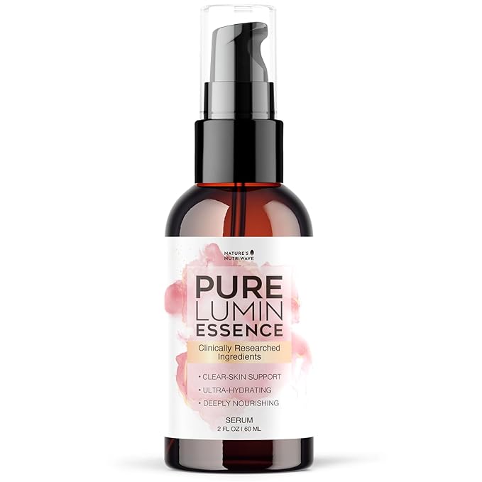 PureLumin Essence Serum – Plant-Based Formula – 2 fl oz, 1 Month Supply