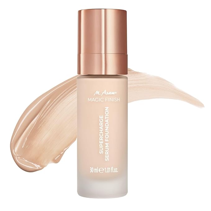 M. Asam Magic Finish Supercharge Serum Foundation Soft Ivory (1.01 Fl Oz)
