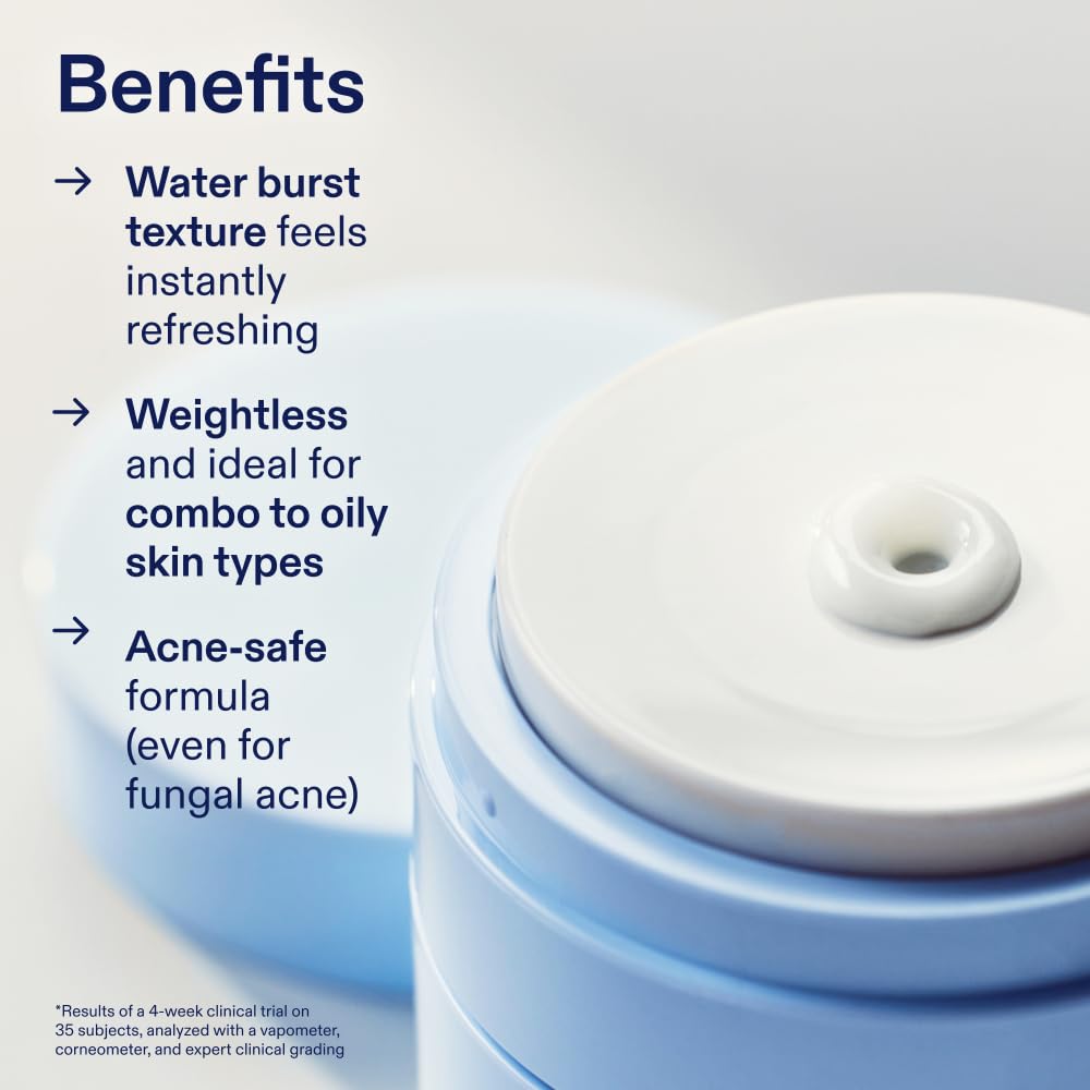 Skinfix Barrier Balancing Water Cream - 1.7 oz - Hyaluronic Acid & Niacinamide Water-Based Moisturizer for Face - Combo + Oily Skin - Acne-Safe, Fragrance Free, Vegan, Cruelty Free