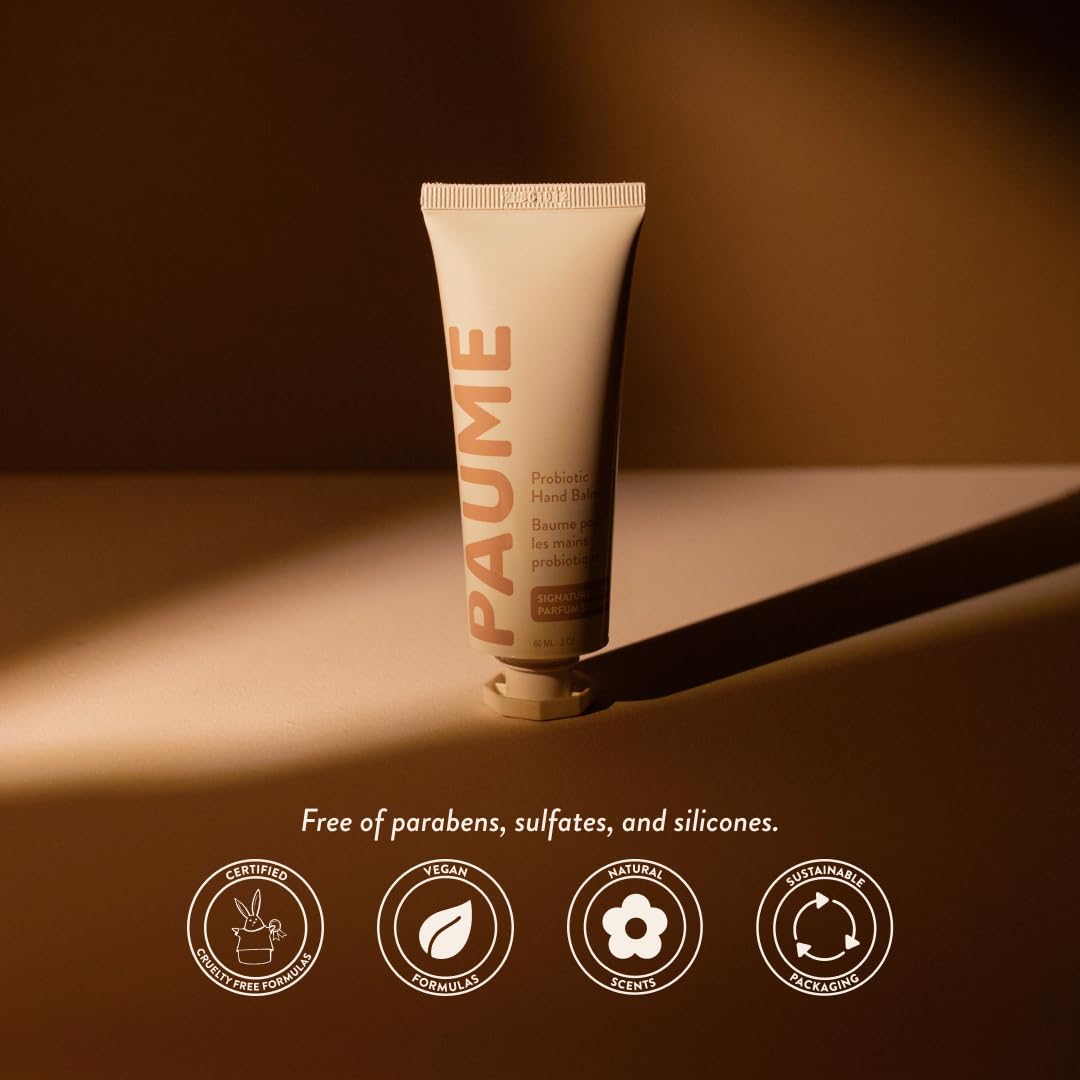 PAUME Probiotic Hand Balm, Fast-Absorbing Moisturizer for Dry Hands, 2oz