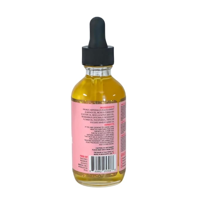 The Mane Attraction Stimulating Hair Growth Oil for All Hair Types, 2 Fl Oz
