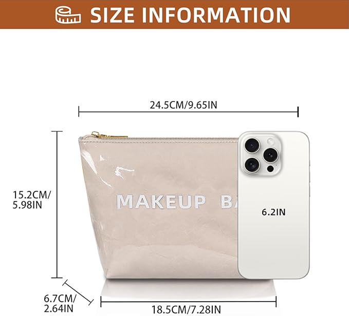 getgto Makeup Bag for Women, Portable Waterproof Cute Cosmetic Bags