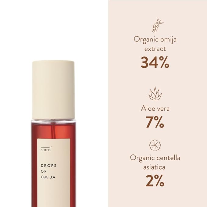 SIORIS Korean Calming Face Mist, Omija Serum Spray for Sensitive Skin