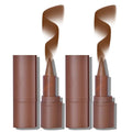BAISEN DIARY 2Pcs 2-in-1 Gradient Lip Liner and Lipstick Lip Combo Set - Achieve Flawless Contour and Gradual Ombre Effect with Easy-to-Use Crayon Form and Cone Tip (2Pcs 01# Milk Tea)