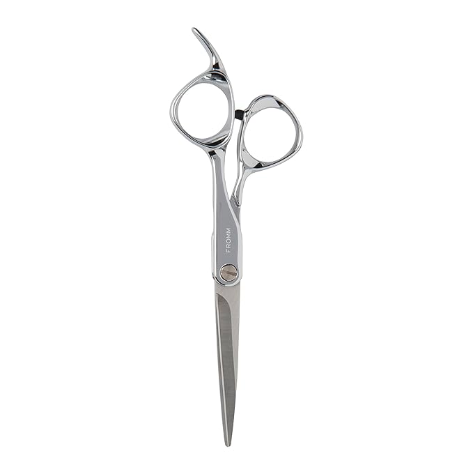 Fromm Professional Explore 5.75" Hair Cutting Shears for Wet & Dry Hair Polished Silver Japanese Steel Scissors with Beveled Blade, Professional Shears For Hair Stylist, Cosmetology & Salon Supplies