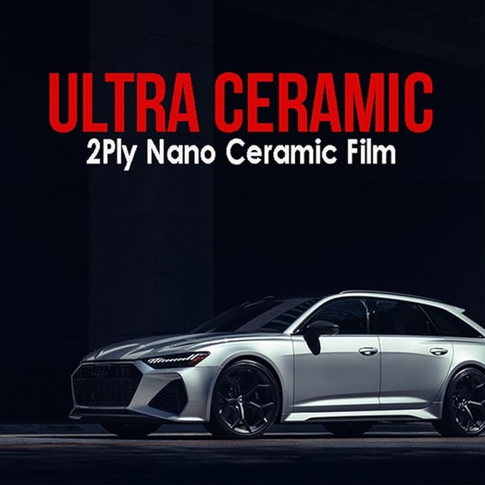United 2PLY Ultra Nano Ceramic Window Tint Film – 35% VLT High Heat Rejection Automotive Film with 80-90% IR, UV Blocking & Color Stable Adhesive, Ultra Ceramic Car Window Tint, 40 Inch x 100 Ft Roll