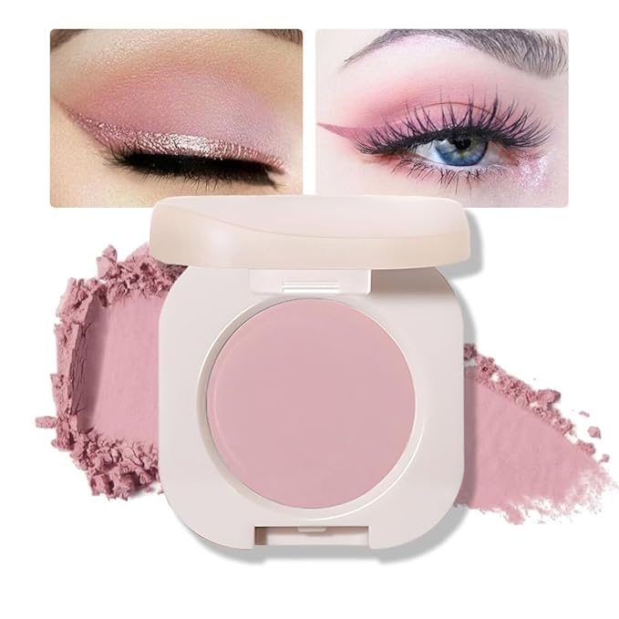 FeiCuiYun Matte Eyeshadow Palette Makeup for Older Women, Matte Nude Pink eyeshadow For Green Blue Eyes, Holographic Multichrome Cream Iridescent Single Monochrome Eye Shadow Makeup