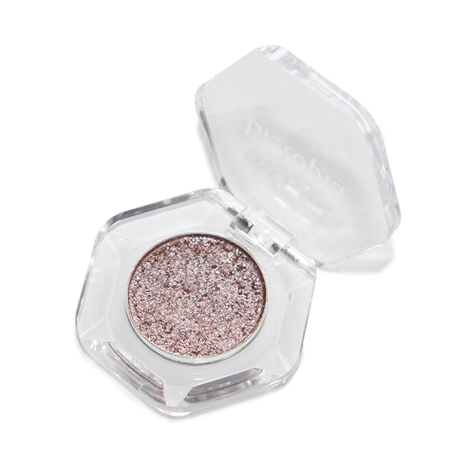 Bistopia Holographic Glitter Single Eyeshadow, Pearlescent Shimmer Metallic Cream Powder Eye Makeup, Blendable Long Lasting Waterproof, Multi-Use Face Highlighter, 2g(Tessera)