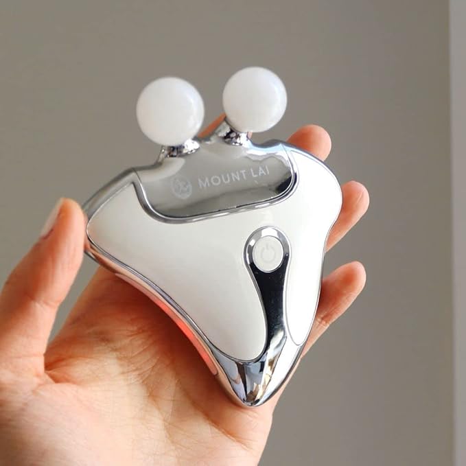 Mount Lai - The Vitality Qi LED Gua Sha Device | LED Light Therapy for Face | Gua Sha Facial Tools for Firming, Lifting, Sculpting, Anti-Aging, Tension-Melting | Face Lift Device Heat Therapy