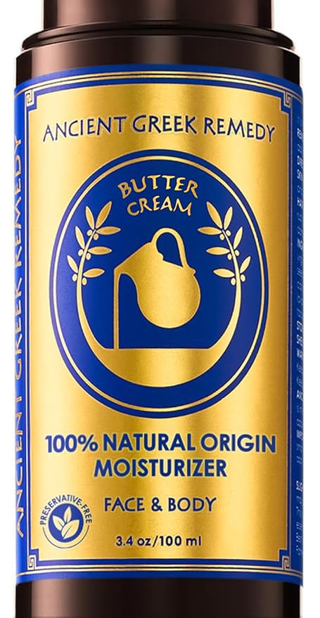 Organic Face Moisturizer for Dry Skin, Hydrating Facial & Body Butter Cream