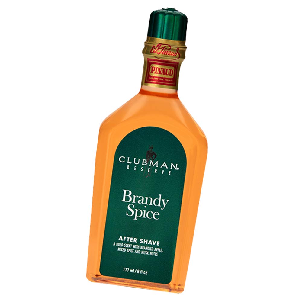 Clubman Reserve Brandy Spice After Shave Lotion – Instantly Cools, Tones & Refreshes Skin After Shaving, Aftershave for Men, 1.7 oz