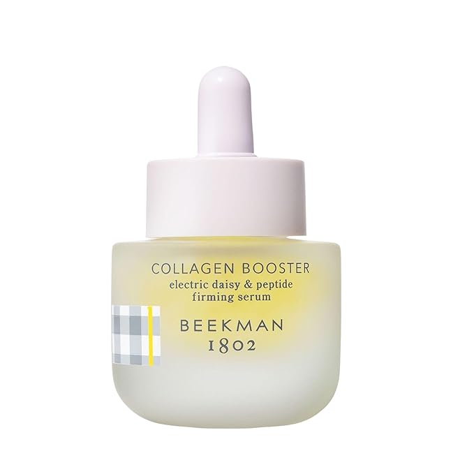 Beekman 1802 Collagen Booster Firming Face Serum – Peptide & CoQ10 Serum – Helps Improve Firmness, Elasticity & Fine Lines – Fragrance Free – Sensitive Skin Safe – 0.5 fl oz