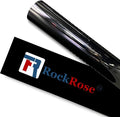 RockRose 35% Nano Ceramic Car Window Tint 20 in x 6.5FT 2PLY Privacy Film Heat Block, 99% UVR, and 85% IRR Block for Auto or Home Strong Adhesive, Easy Shrink, Plotter Friendly - Charcoal