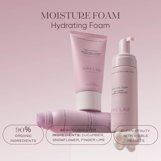ORI LAB Moisture Foam, Hydrating Curl Mousse to Define Waves, 5.1 fl oz