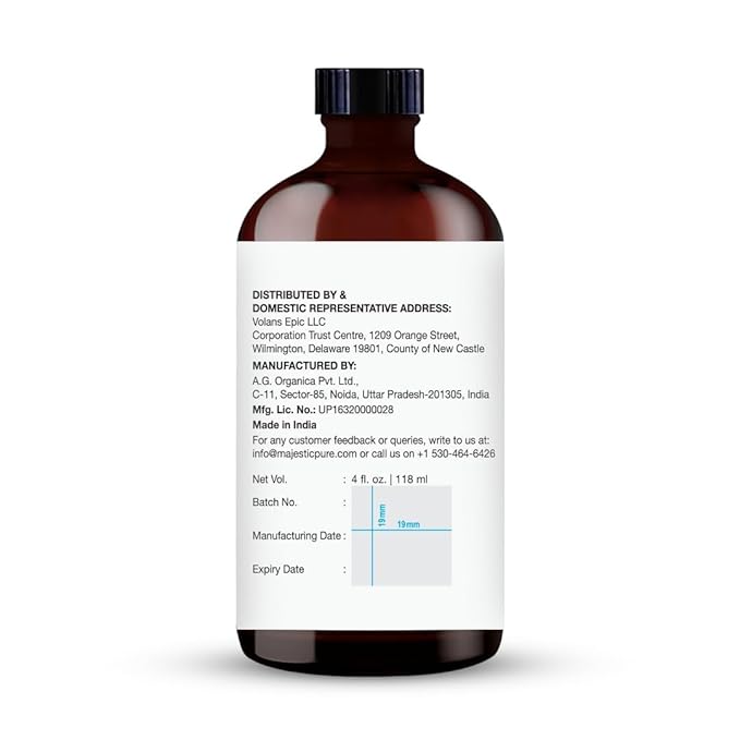 Majestic Pure Basil Essential Oil for Diffuser - 4 Fl Oz