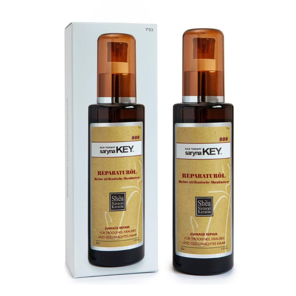 Saryna Key Hair Repair Serum Oil, Shea Butter, Frizz Control, 1.87 Fl Oz
